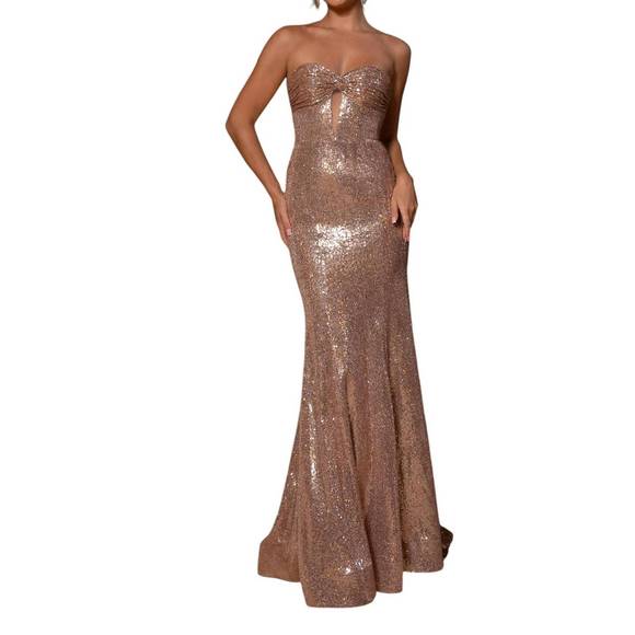 NEW RACHEL ALLAN strapless sweetheart prom dress in champagne is available  for purchase on au PAY Market - Imported Goods Online Store Co.Ltd. | au  PAY Market